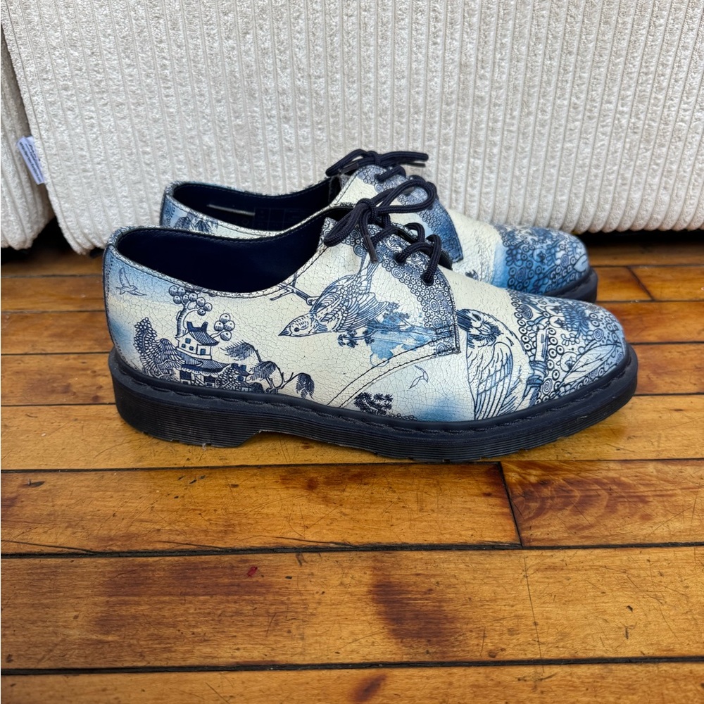 rare dr martens blue bird loafers - Picture 2 of 8